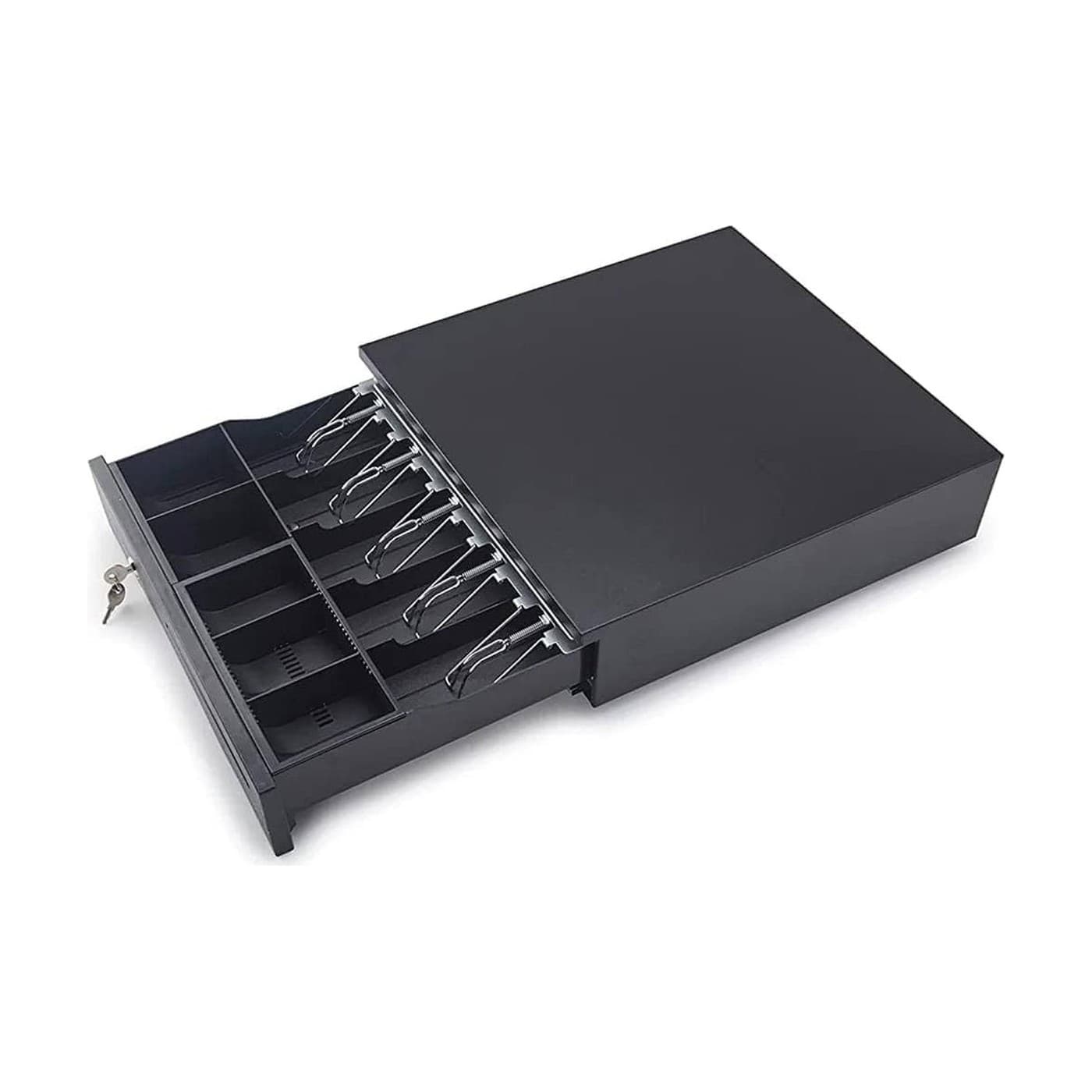 Black Metal lockable Cash Drawer